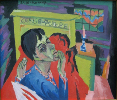 Ernst Ludwig Kirchner (1880, Aschaffenburg - 1938, Davos), “Autoritratto da ammalato” / “Self-portrait as a Sick Person”, 1918, Olio su tela / Oil on canvas, Das Städel Museum Frankfurt